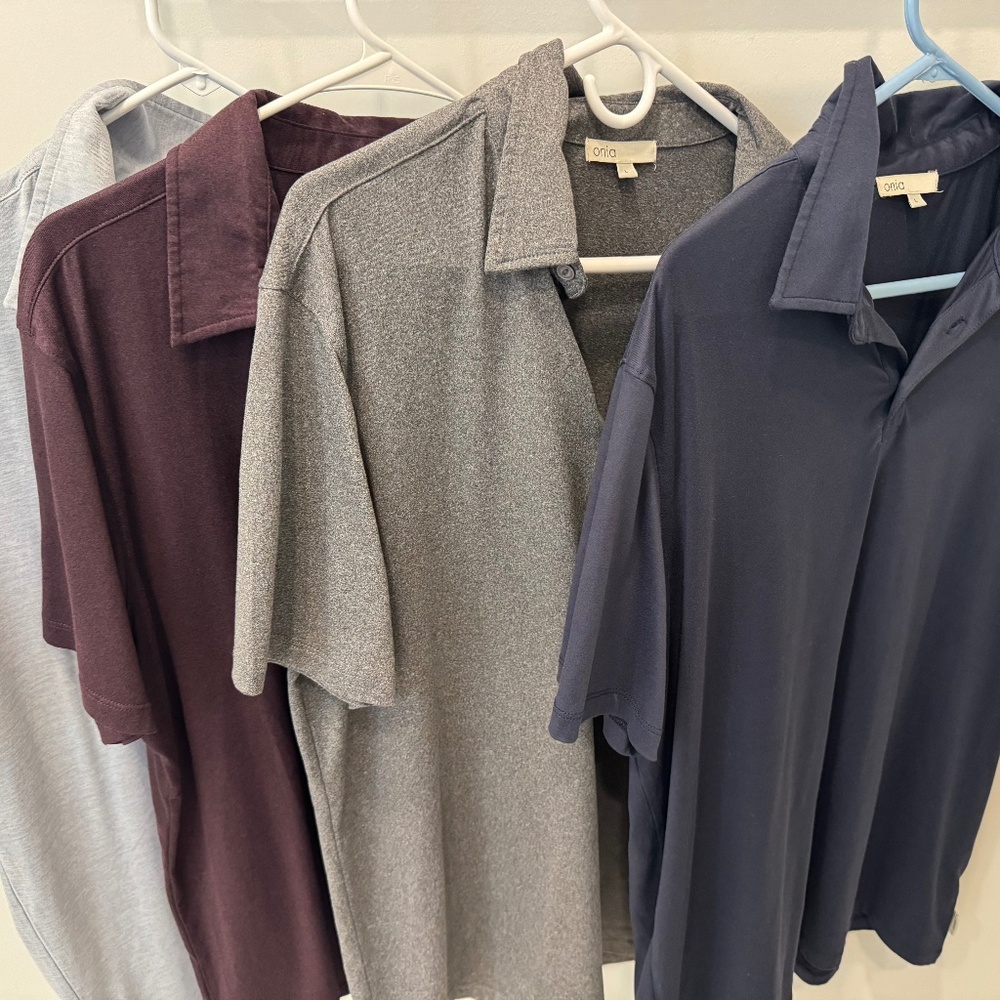 4-Pack Onia Men's Polo Pack - Navy, Dark Grey, Maroon, Sky